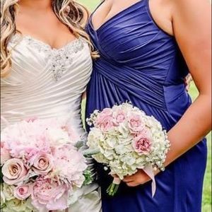 David’s Bridal Marine Long bridesmaid dress